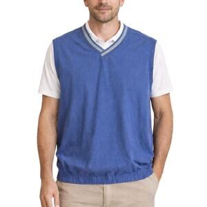 Nike Men’s Golf Pullover Vest V Neck Sleeveless Blue Size XL